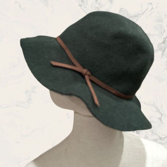 NWOT Brixton Felt Medium Brim Hat - Black - Picture 1 of 8
